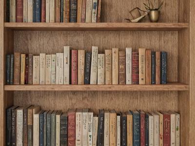 Refinished bookshelf